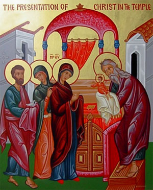 Icon of the presentation of Christ