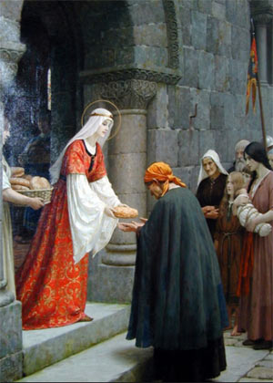 The Charity of St. Elizabeth of Hungary by Edmund Blair Leighton (1853-1922)