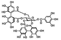 Structure of pedunculagin, one of the ellagitannins of emblica.