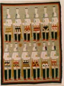Detail of a Yei'bi'chi weaving.