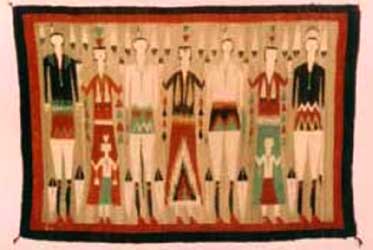 Detail of a Yei'bi'chi weaving.