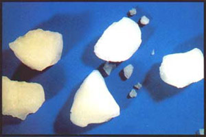 Bundles of zhuru (bamboo shavings)