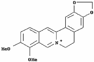 Chemical structure of berberine