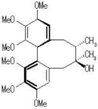 Chemical structure of Schizandrin