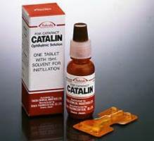 Sample of pirenoxine eyedrops