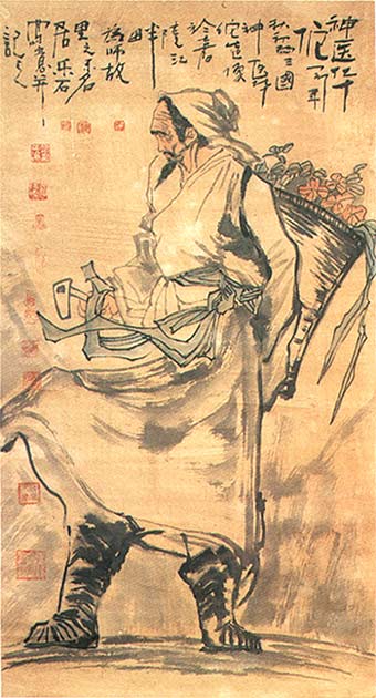 Painting of Hua Tuo, published in Medicine in China: Historical Artifacts and Images by Paul Unschuld.