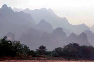 Mountains in Guangxi Province.