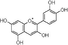 Chemical structure of 
cyanin