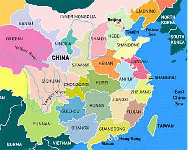 map of China