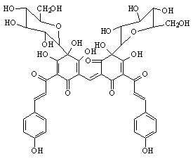 Carthamin, the red color of carthamus flower