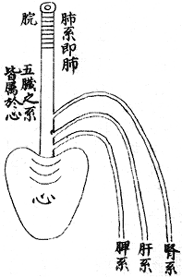 Classical Chinese depiction of the heart