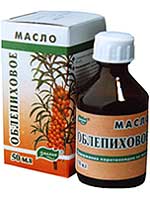 Russian sea buckthorn oil in Russian packaging