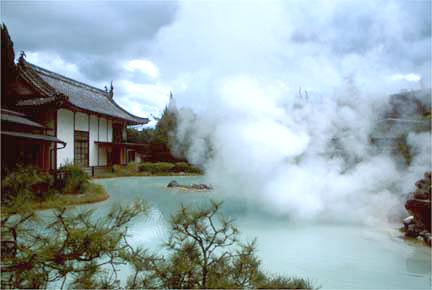 Hot springs in Beppu, Japan