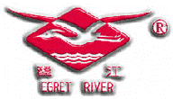 Logo for the Egret River brand